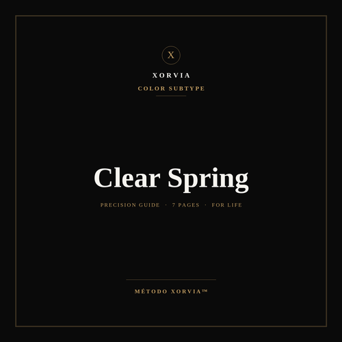 Clear Spring Color Guide — Xorvia Identity™