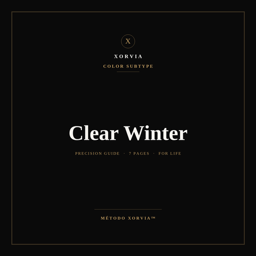 Clear Winter Color Guide — Xorvia Identity™