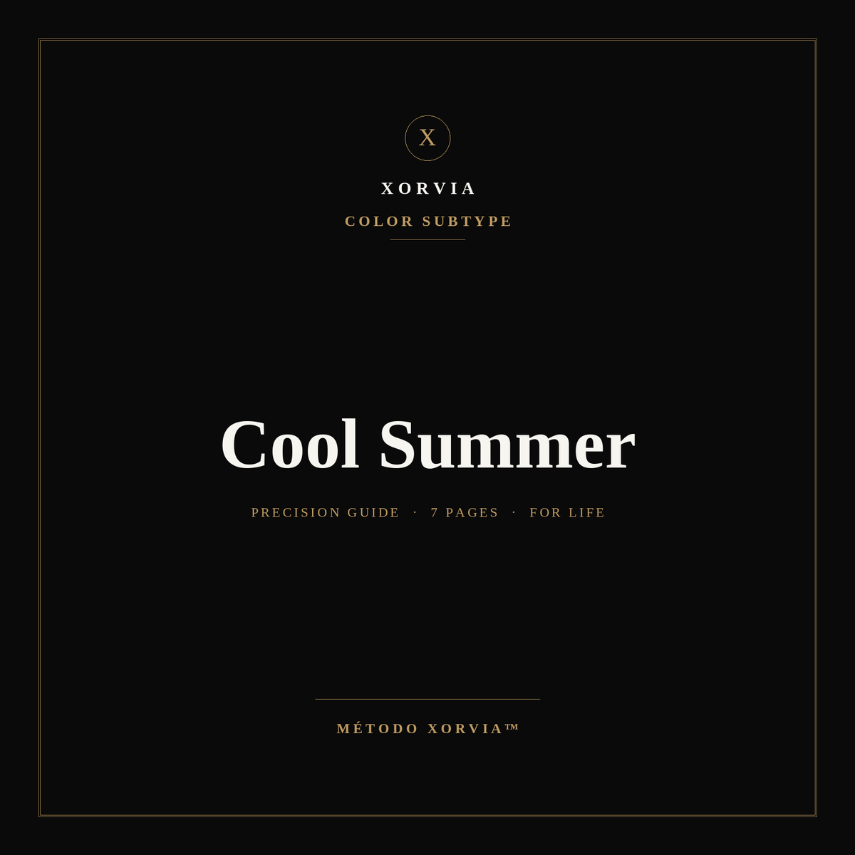 Cool Summer Color Guide — Xorvia Identity™