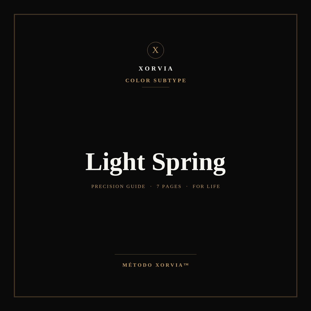 Light Spring Color Guide — Xorvia Identity™