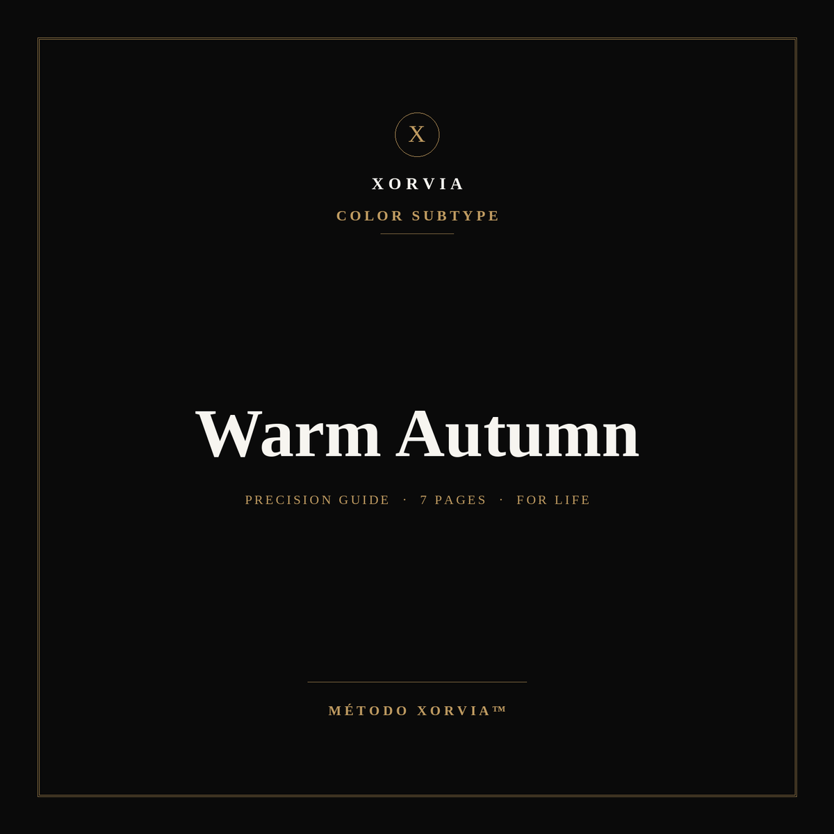 Warm Autumn Color Guide — Xorvia Identity™