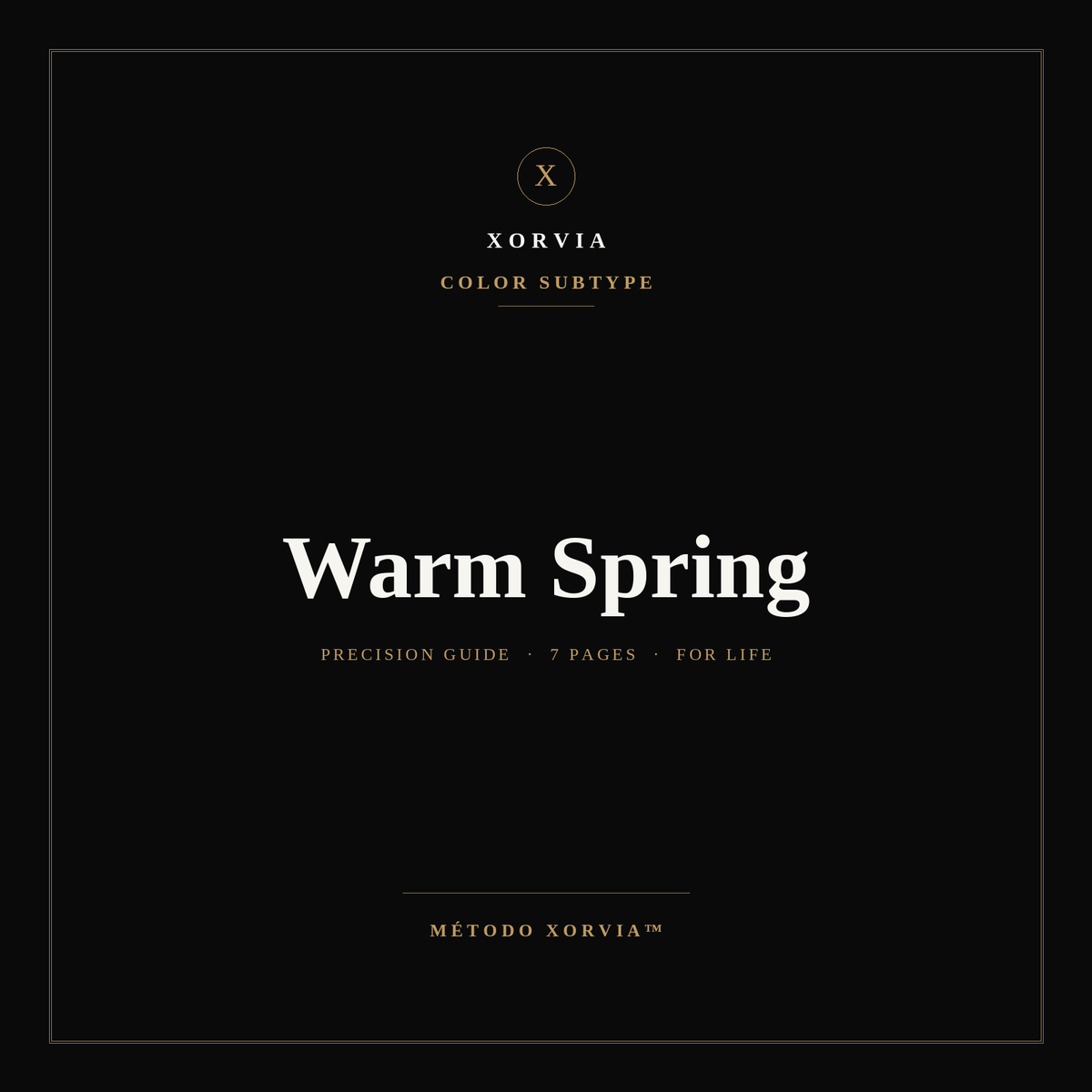 Warm Spring Color Guide — Xorvia Identity™